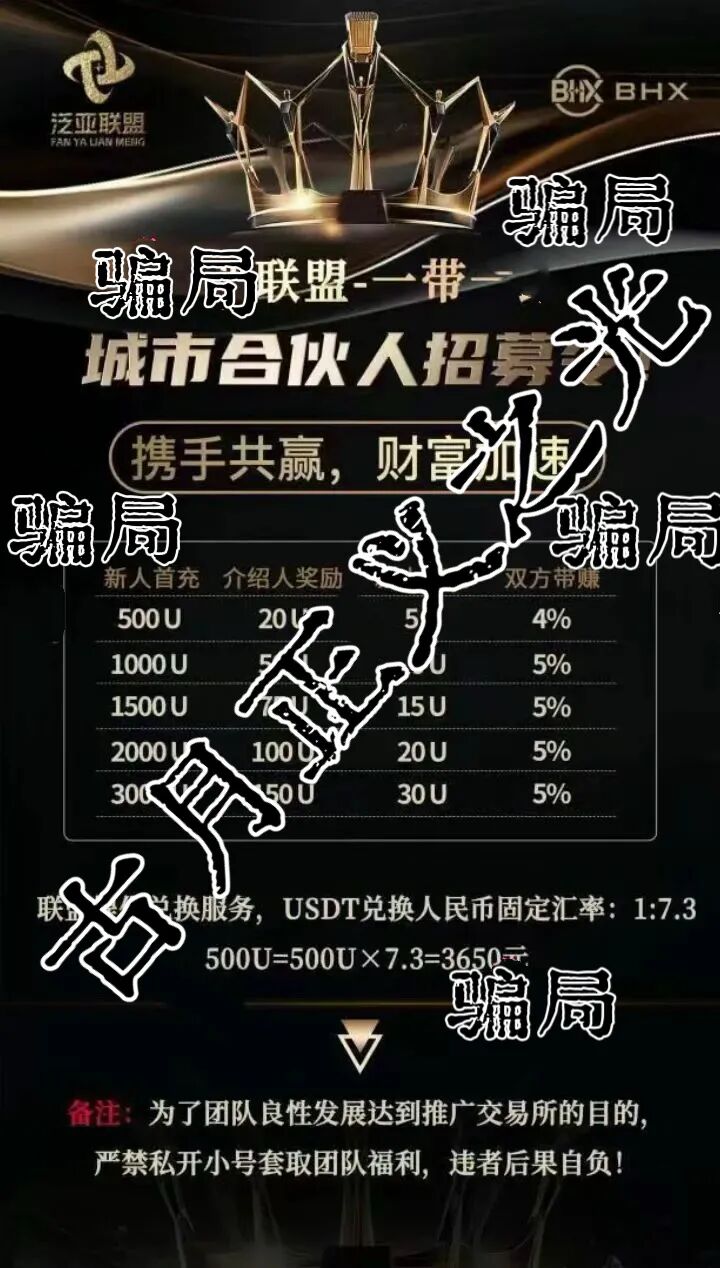 BHX交易所（泛亚联盟）合约带单类资金盘骗局，年化500%的收益骗局？近期大量举报反诈文章，即将崩盘跑路…
