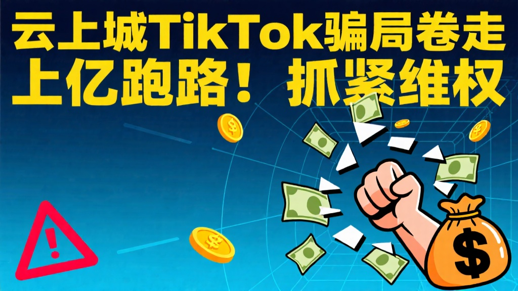云上城TikTok骗局卷走上亿跑路！抓紧维权