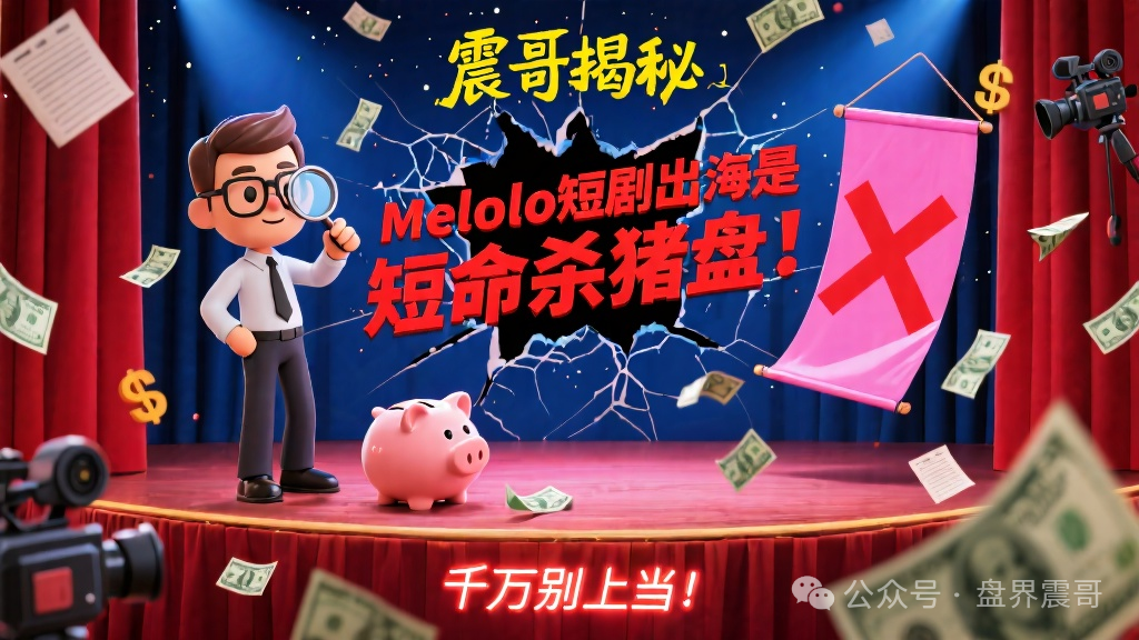 震哥揭秘：Melolo短剧出海是短命杀猪盘！千万别上当！