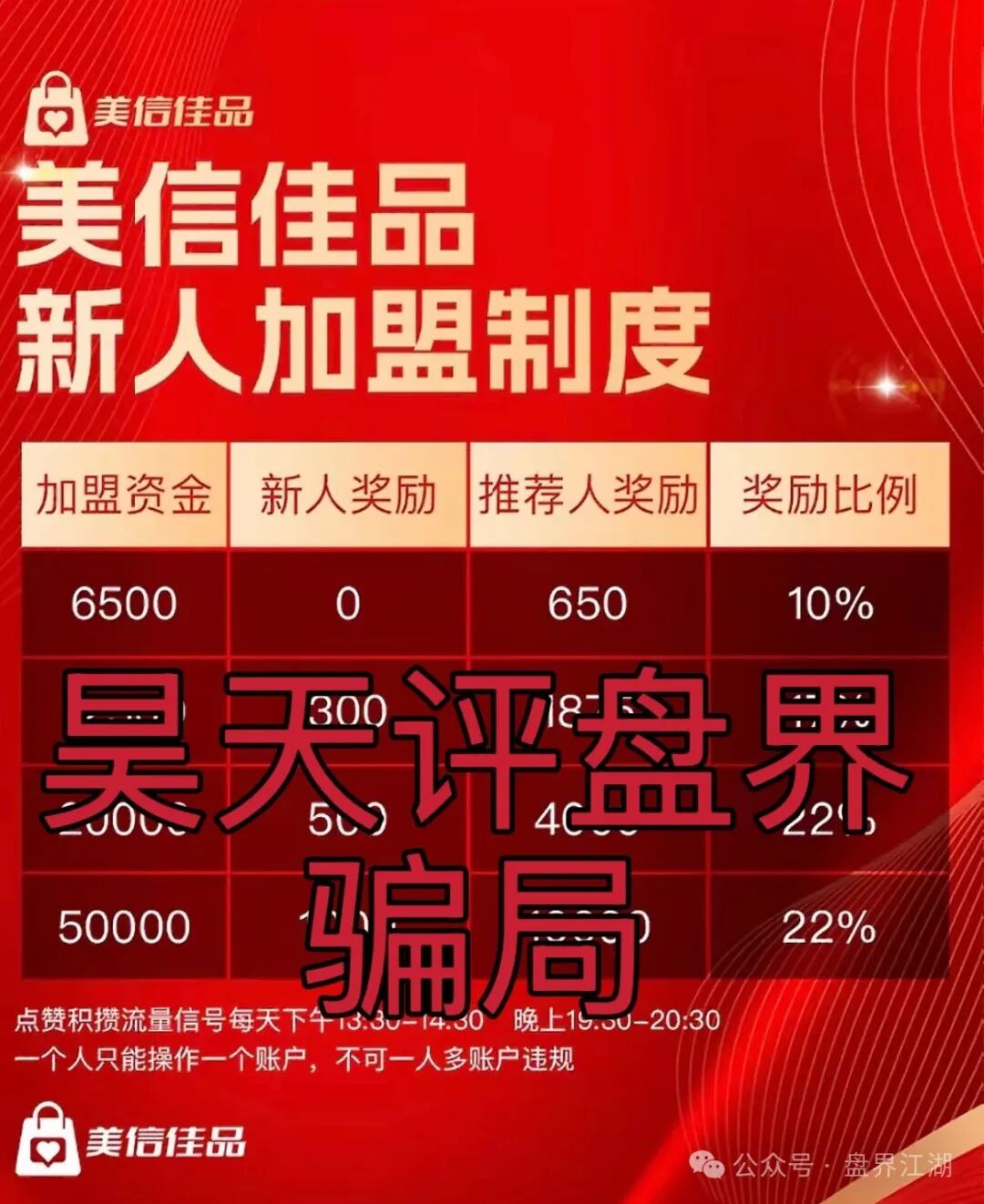 美信佳品冒充电商的跟单分红类资金盘骗局，大量单割会员，操盘手李昊明诈骗过亿，高度预警，即将崩盘跑路！