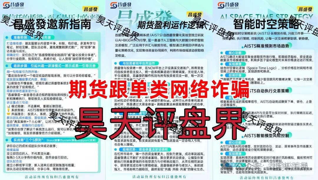 昌盛發期货跟单类资金盘骗局，大量单割会员，高度预警，即将崩盘跑路！